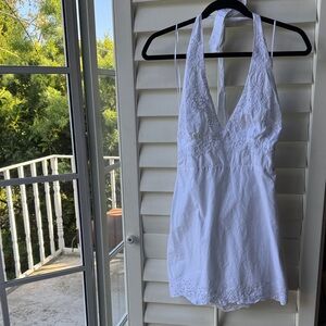 Zara White Halter dress